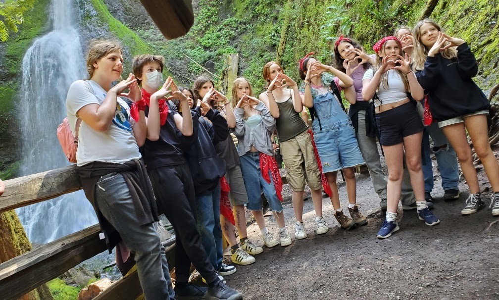 7th graders in Olympic National Park